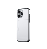 iPhone 16 Pro Max | iPhone 16 Pro Max - Deluxe™ Håndværker Cover M. Kortholder - Sølv - DELUXECOVERS.DK