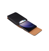 iPhone 17 Pro Max | iPhone 17 Pro Max - Læder Bæltetaske / Etui M. Clip - Sort - DELUXECOVERS.DK