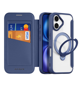 iPhone 17 | iPhone 17 - DUX DUCIS® MagSafe Flip Cover - Kortholder - Blå - DELUXECOVERS.DK