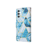 Samsung Galaxy S24 | Samsung Galaxy S24 - UNIQ™ Marble Læder Etui - Ocean - DELUXECOVERS.DK