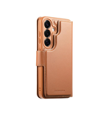Samsung Galaxy S25 Ultra | Samsung Galaxy S25 Ultra - CaseNeo™ 2-i-1 MagSafe Læder Cover M. Kortholder - Lysebrun - DELUXECOVERS.DK