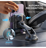 Mobilholder Trådløs (QI) | JOYROOM™ | Trådløs oplader til Instrumentbrættet 15W - Sort - DELUXECOVERS.DK