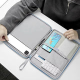 iPad Pro 11 (2018) | iPad Pro 11" (2018) - BUBM® Beskyttende sleeve med organizer - Blå - DELUXECOVERS.DK