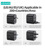 Rejse Adapter | Smart Rejse Adapter til 200+ lande - USAMS™ - DELUXECOVERS.DK