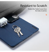 iPad Mini 6 | iPad Mini 6/7 (2021/2024) - DUX DUCIS™ Trifold Læder Cover M. Stander - Blå - DELUXECOVERS.DK