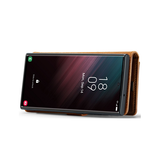 Samsung Galaxy S23 Ultra | Samsung Galaxy S23 Ultra - Vintage 2-i-1 læder etui (aftageligt cover) – Brun – DG.MING™ - DELUXECOVERS.DK