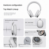 Høretelefoner og Headset | Over-Ear Trådløs Headset Bluetooth 5.4 M. Aktiv Støjreduktion - Sølv - DELUXECOVERS.DK