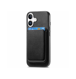 iPhone 17 | iPhone 17 - Valora™ MagSafe Cover med Aftagelig Kortholder - Retro Sort - DELUXECOVERS.DK