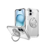 iPhone 16 Plus | iPhone 16 Plus - DeLX™ MagSafe Cover M. Kickstand - Gennemsigtig - DELUXECOVERS.DK