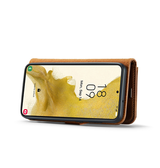 Samsung Galaxy S21 | Samsung Galaxy S21 5G - Vintage 2-i-1 læder etui (aftageligt cover) – Brun – DG.MING™ - DELUXECOVERS.DK