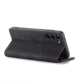 Samsung Galaxy S23 Plus | Samsung Galaxy S23+ - CaseMe™ Noble plånboksfodral i läder - Svart - DELUXECOVERS.SE