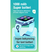 SmartWatch | SafeBuddy™ - Børne Smartwatch 4G – GPS + SIM – Pink - DELUXECOVERS.DK