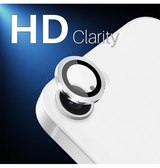 iPhone Beskyttelsesglas | iPhone 17e / 16e - NTJO™ 9H Kamera Linse Beskyttelsesglas - Sølv - DELUXECOVERS.DK