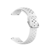Samsung Galaxy Watch 7 | Samsung Galaxy Watch 7 (40/44mm) - 4Run™ Silikone Løbe Sportsrem - Hvid - DELUXECOVERS.DK