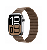 Apple Watch 42-49mm | Apple Watch (42/44/SE/45/46/49mm) - Valence™ Loop Læder Rem - Brun - DELUXECOVERS.DK