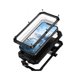 iPhone 17e / 16e | iPhone 17e / 16e - R-JUST™ Safeguard Vandtæt 360° Cover - Sort - DELUXECOVERS.DK