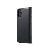 iPhone 17 | iPhone 17 - Vintage 2-i-1 plånboksfodral i läder (avtagbart skal) – Svart – DG.MING™ - DELUXECOVERS.SE