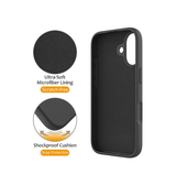 iPhone 17 | iPhone 17 - DeLX™ Silikone Cover m. MagSafe Ring - Sort - DELUXECOVERS.DK
