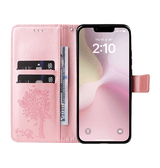 iPhone 17e / 16e | iPhone 17e / 16e - BUTTERFLY™ Læder Etui / Taske M. Pung - Rose - DELUXECOVERS.DK