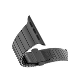Apple Watch 42-49mm | Apple Watch (42/44/SE/45/46/49mm) - NX-Tech™ Raptor Stål Rem - Sort - DELUXECOVERS.DK