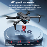 Drönare | Professionell Drönare V.2.0 - 4K Dubbelkamera - Borstlös - GPS - Svart - DELUXECOVERS.SE