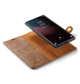 Samsung Galaxy S23 Ultra | Samsung Galaxy S23 Ultra - Vintage 2-i-1 læder etui (aftageligt cover) – Brun – DG.MING™ - DELUXECOVERS.DK