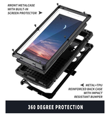 Samsung Galaxy S25 Ultra | Samsung Galaxy S25 Ultra - R-JUST™ Safeguard Vandtæt 360 °Cover - Sort - DELUXECOVERS.DK