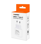 Vægoplader | USB-C Hurtigoplader 20W - Hvid - DELUXECOVERS.DK