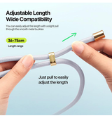 Mobilrem, håndledsrem, Nylon snor | DUX DUCIS™ Lang Nylon Snor / Strop til Mobil & iPhone - Grå - DELUXECOVERS.DK