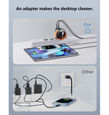 Vægoplader | Apple Watch - MagCold® Trådløs Oplader & Vægoplader - 23W - Sort - DELUXECOVERS.DK