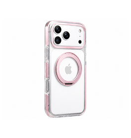 iPhone 17 Pro Max | iPhone 17 Pro Max - MagSafe Silikone Cover m. Ring Holder - Pink - DELUXECOVERS.DK