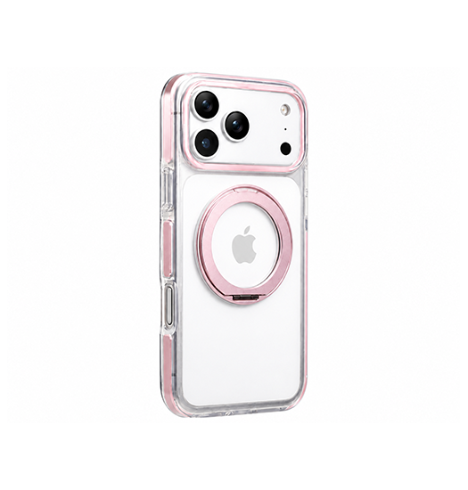 iPhone 17 Pro Max | iPhone 17 Pro Max - MagSafe Silikone Cover m. Ring Holder - Pink - DELUXECOVERS.DK