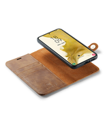 Samsung Galaxy S21+ | Samsung Galaxy S21+(Plus) - Vintage 2-i-1 læder etui (aftageligt cover) – Brun – DG.MING™ - DELUXECOVERS.DK