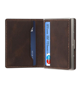 Mobil kortholder | Denior™ - Retro Kortholder - M. MagSafe - Brun - DELUXECOVERS.DK