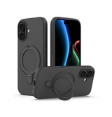 iPhone 17 | iPhone 17 - DeLX™ Silikone Cover m. MagSafe Ring - Sort - DELUXECOVERS.DK