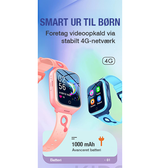 SmartWatch | SafeBuddy™ - Børne Smartwatch 4G – GPS + SIM – Pink - DELUXECOVERS.DK