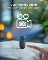 Action Kamera | 4K Mini Sports/Action Kamera m. APP - Vandtæt - Sort - DELUXECOVERS.DK