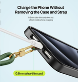 Mobilrem, håndledsrem, Nylon snor | DUX DUCIS™ Lang Nylon Snor / Strop til Mobil & iPhone - Army grøn - DELUXECOVERS.DK