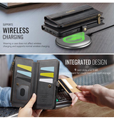 iPhone 16 | iPhone 16 - CaseMe™ Læder Cover med Crossbody Strop - Sort - DELUXECOVERS.DK