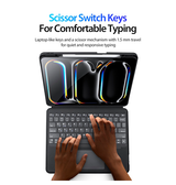 iPad Pro 13 (2024) | iPad Pro 13" (2024/2025) - Bluetooth tastatur-cover – Sort – DUX DUCIS™ - DELUXECOVERS.DK