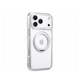 iPhone 17 Pro | iPhone 17 Pro - MagSafe Silikone Cover m. Ring Holder - Sølv - DELUXECOVERS.DK