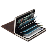Mobil kortholder | Denior™ - Retro Kortholder - M. MagSafe - Brun - DELUXECOVERS.DK