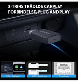 CarPlay Adapter | Trådløs CarPlay & Android Auto Adapter – USB – Carabc™ - DELUXECOVERS.DK