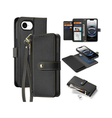 iPhone 17e / 16e | iPhone 17e / 16e - DUX DUCIS™ 2-i-1 Læder Etui M. Aftageligt Cover - Sort - DELUXECOVERS.DK