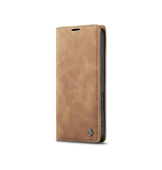 iPhone 17 Air | iPhone 17 Air - CaseMe™ Noble Læder Etui / Pung - Lysebrun - DELUXECOVERS.DK