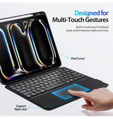 iPad Pro 13 (2024) | iPad Pro 13" (2024/2025) - Bluetooth tastatur-cover – Sort – DUX DUCIS™ - DELUXECOVERS.DK