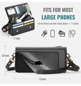 iPhone 17 Pro Max | iPhone 17 Pro Max - CaseMe™ Multifunktionel Skuldertaske - Sort - DELUXECOVERS.DK