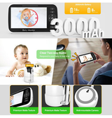 Babymonitor | Babymonitor m. Kamera - 5 Tommer skærm - temperatursensor - DELUXECOVERS.DK