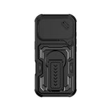 iPhone 18 Pro | iPhone 18 Pro - Cam-Slide stöttåligt skal - Svart - DELUXECOVERS.SE