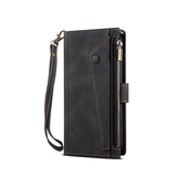 iPhone 14 Max | iPhone 14 Plus - ESEBLE™ Vegan-Læder Cover Etui M. Pung - Sort - DELUXECOVERS.DK